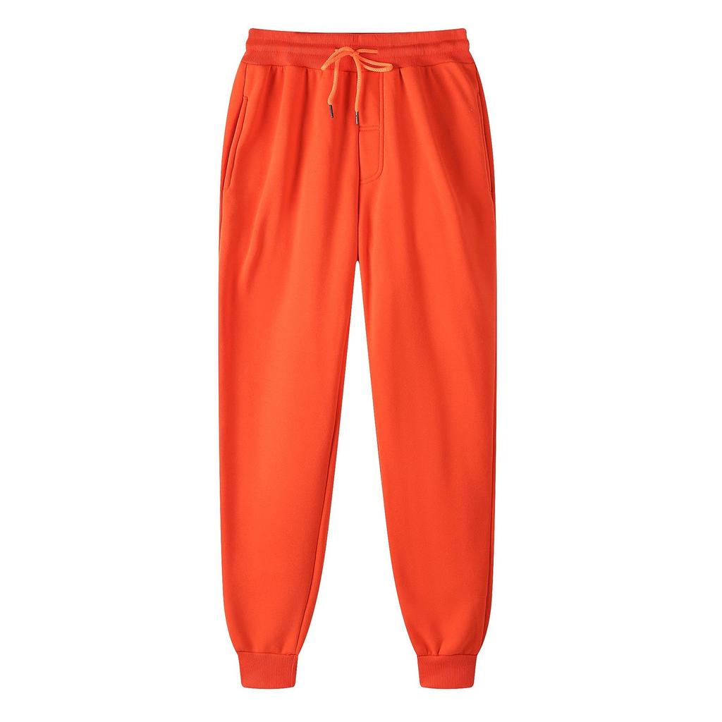 16-Color Men’s & Women’s Slim-Fit Fleece Sweatpants: Elastic Waistband, Plain Jogger Pencil Pants