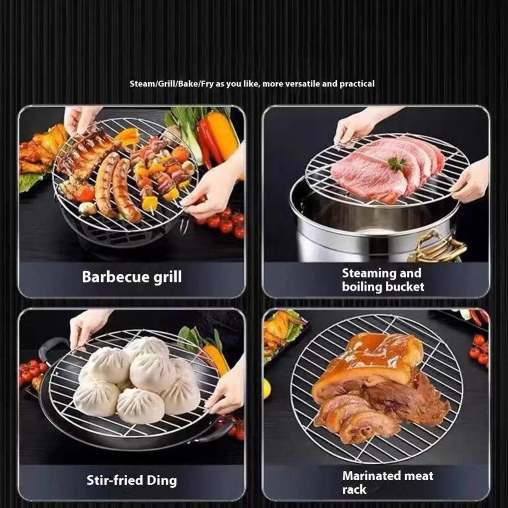 Mit Griffen Grill Drahtgitter Extra Dick Küche Dampfgarer Halter Camping
