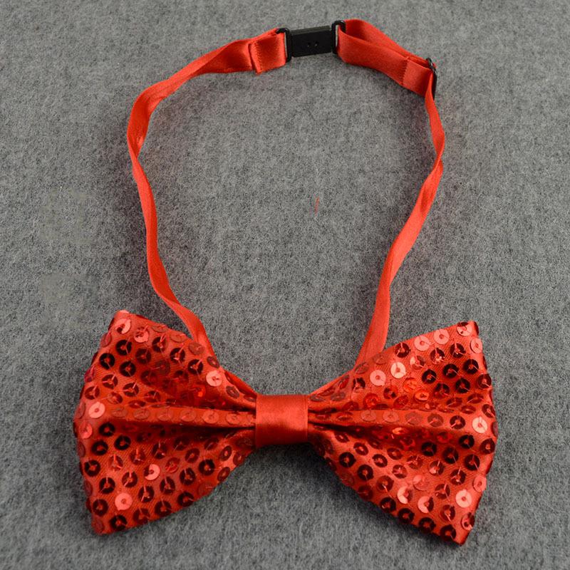 Sequins Bowtie Stage Performance Bow Tie For Men Woman Fashion Butterfly Shining Sequin Necktie Boys Girls Christmas Party Gifts