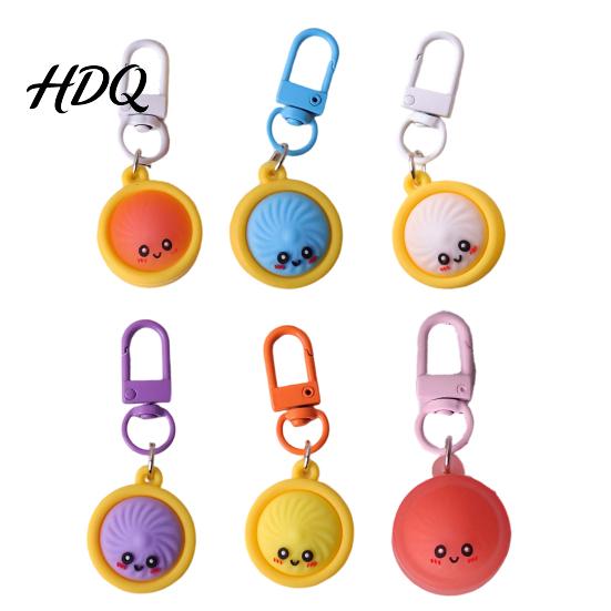 Dumpling Keychain Mini Pendant 6/8/10Pcs Soft Cartoon Snack Lightweight Accessories for Backpacks Keys Bags
