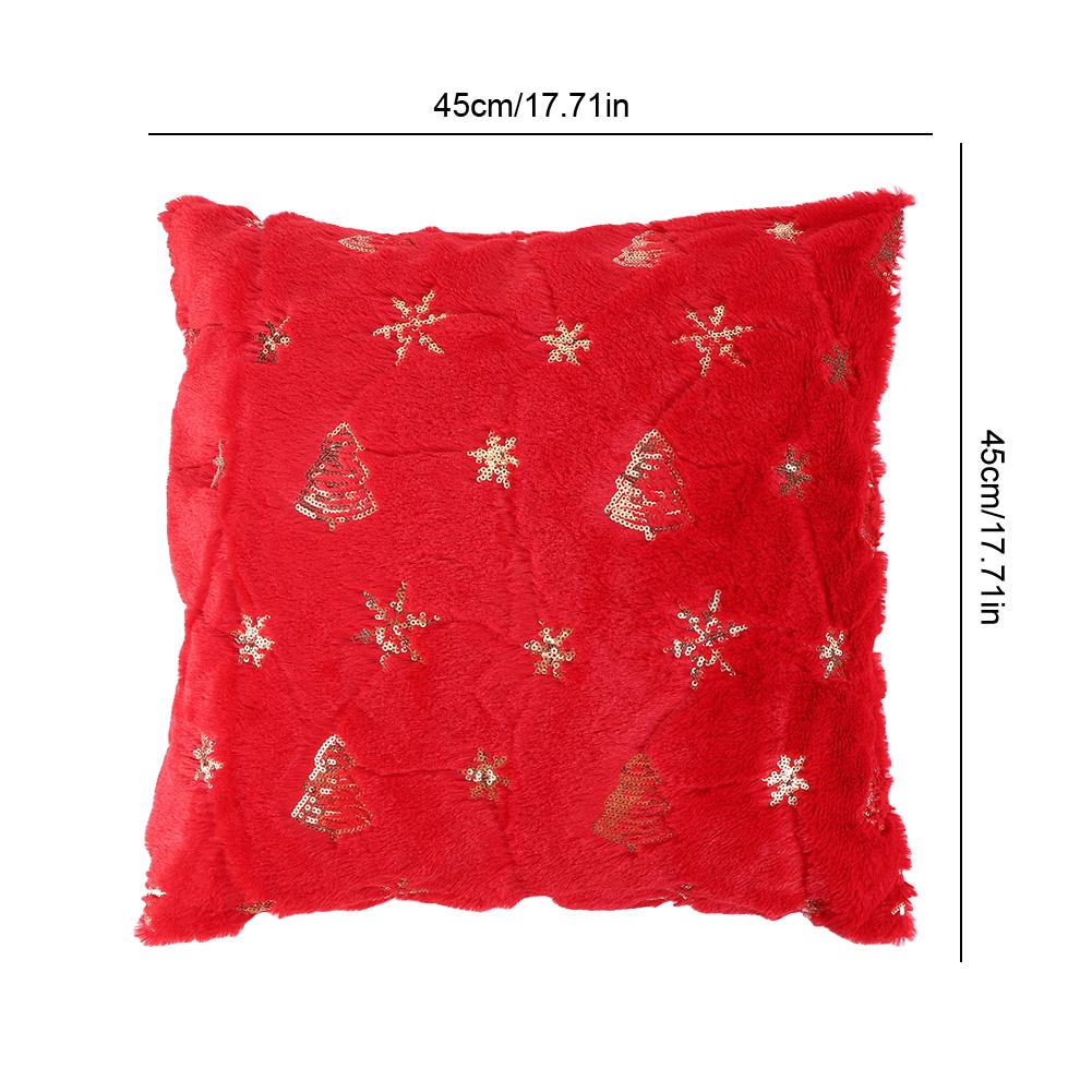 45x45cm Christmas Cushion Covers Decorations 2025 Winter Pillows Cover Decor Sofa Cover Snowflake Cushion Cases Home Decoration