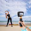 For Insta360 Ace Pro PULUZ Plastic Cage Expansion Adapter Frame with Cold Shoe Base (Black)