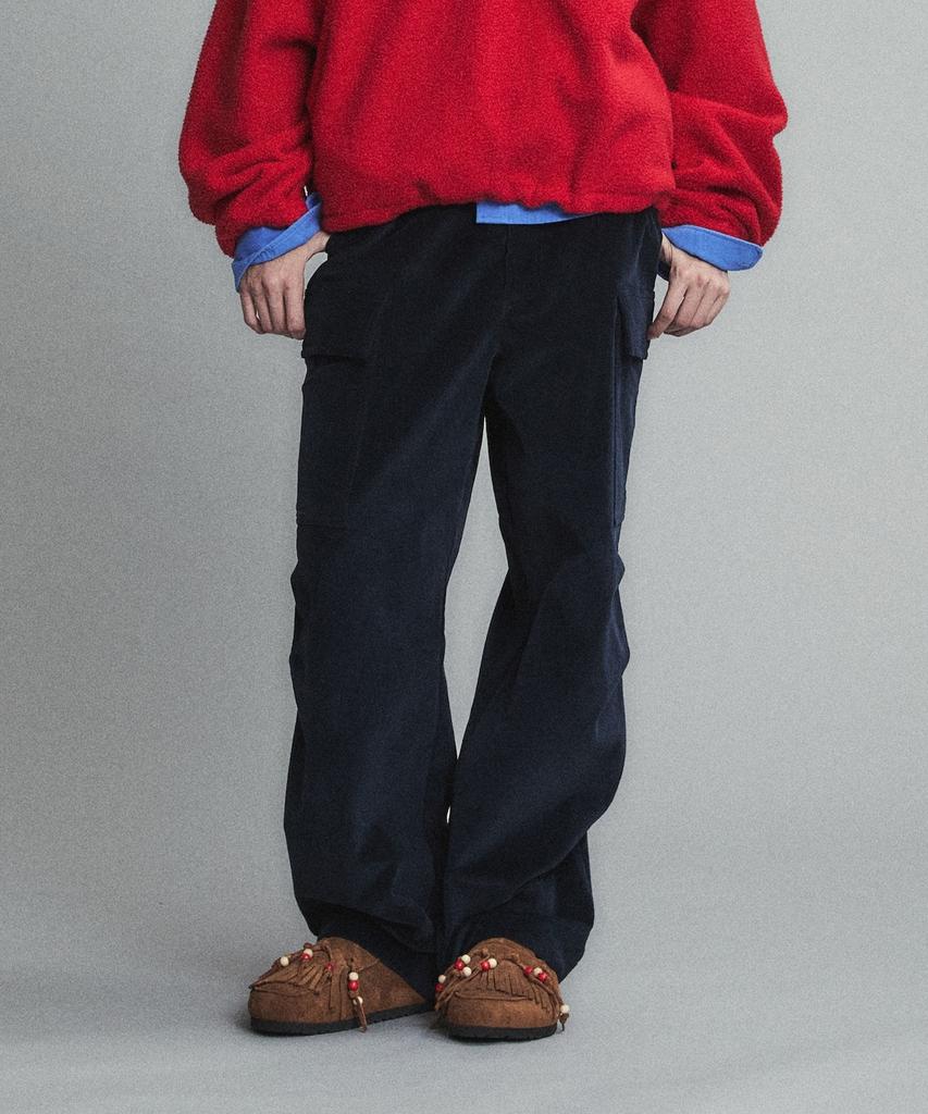NOHANT Corduroy Utility Cargo Pants Navy