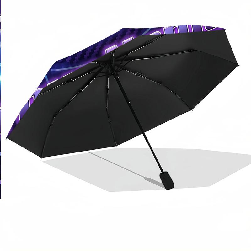 8 Rib Auto Folding Umbrella Austria Wien FC Print Custom Name Text Portable Rain Gear