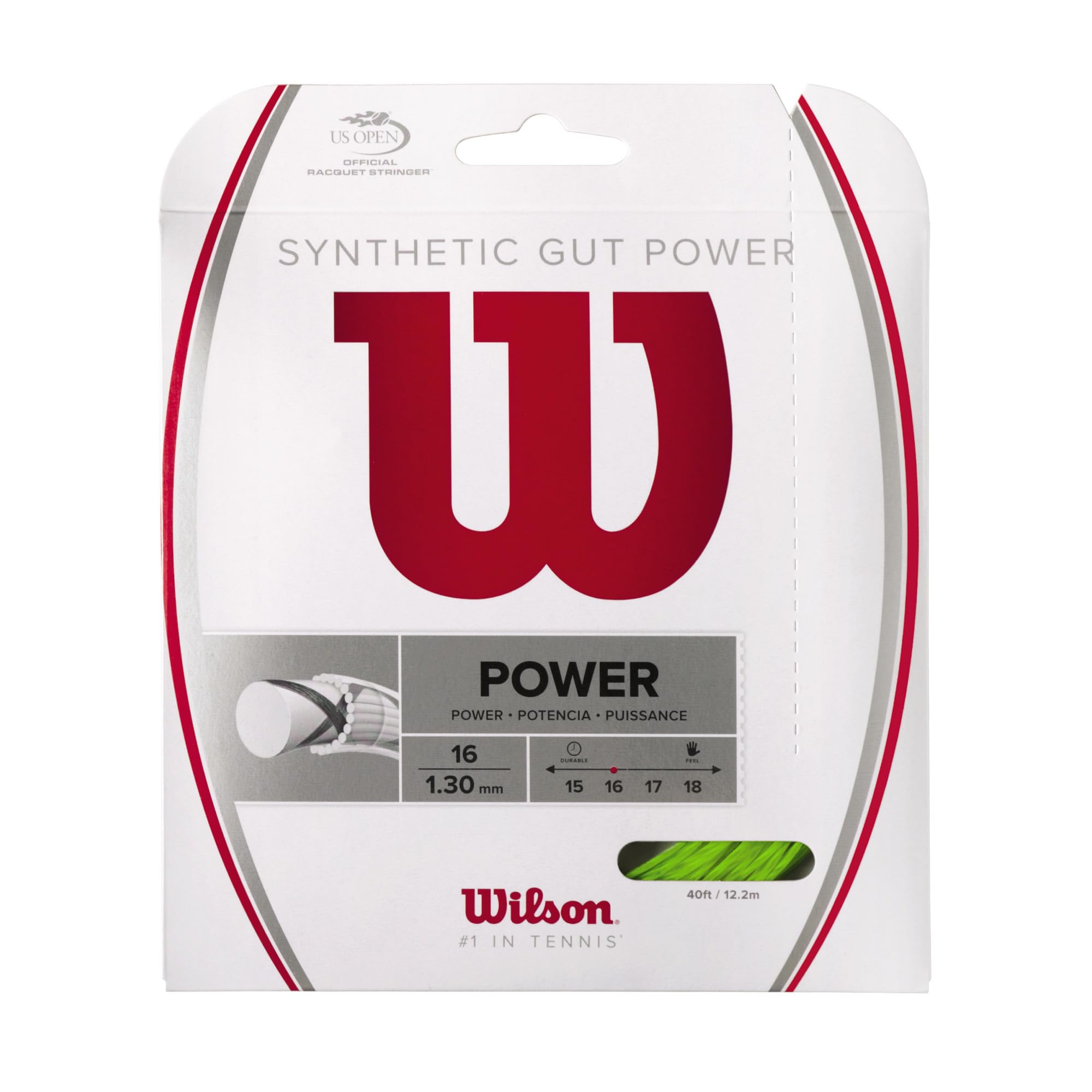 Wilson SYNTHETIC GUT POWER 16 WRZ945700 tennis string