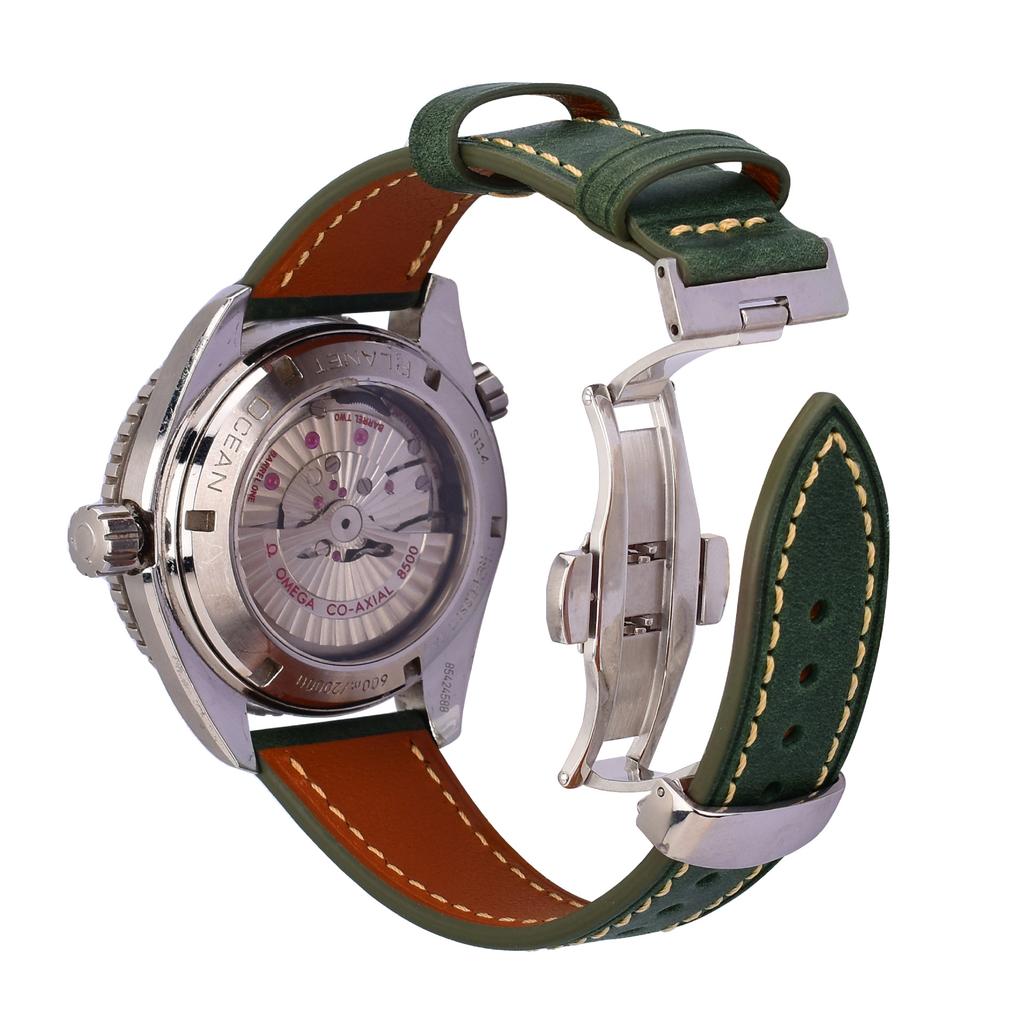 Maßgeschneidertes Weiches Und Dünnes Leder Uhrenarmband 22 24 Mm Smart Schnellverschluss Rohansatz Schmetterlingsverschluss Herrenarmband