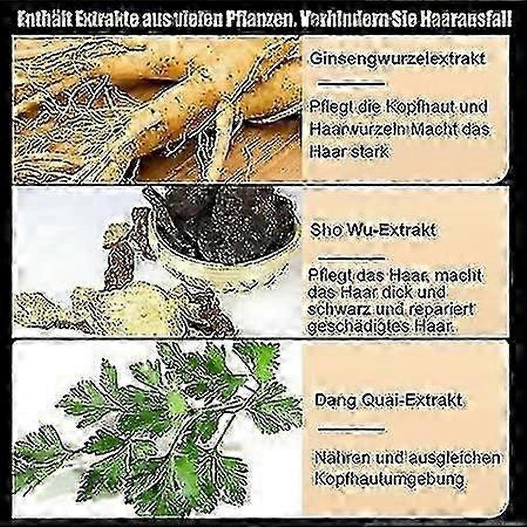 2025 Champú Blanco Hacker Anticaída, Champú Bai Hei Ke, Champú Anticaída Bai Hei Ke, Champú de Ginseng Japonés, Champú Anticaída con