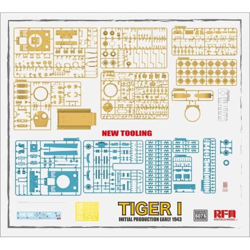Ryefield Models 1/35 German Army Tiger 1 Heavy Tank, Very Early Model, No. 100, Early 1943 Plastic Model Kit RFM5075