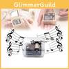 Cranked Hand Acrylic Music Box Creative Craft Ornament Toy Kids Gift Students