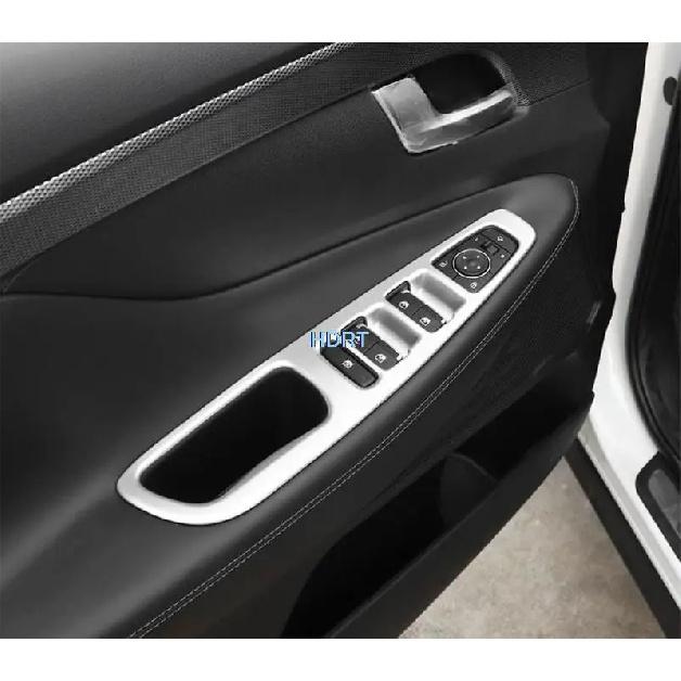 Car Styling Gear Air Vent Outlet Frame Window Control Panel ABS Chrome Silver Interior Sticker For Hyundai Santa Fe IX45  +