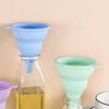 Kitchen Funnel Not Easily Deformed Foldable High Softness Toughness Dispense Liquid Silicone Collapsible Beer Funnel for Restaurant