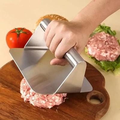 Edelstahl Smash Burger Presse Hamburger Patties Fleischzerdrücker Rund Fleischpresse Form Küchenmaschinen Fleisch Küchenwerkzeuge