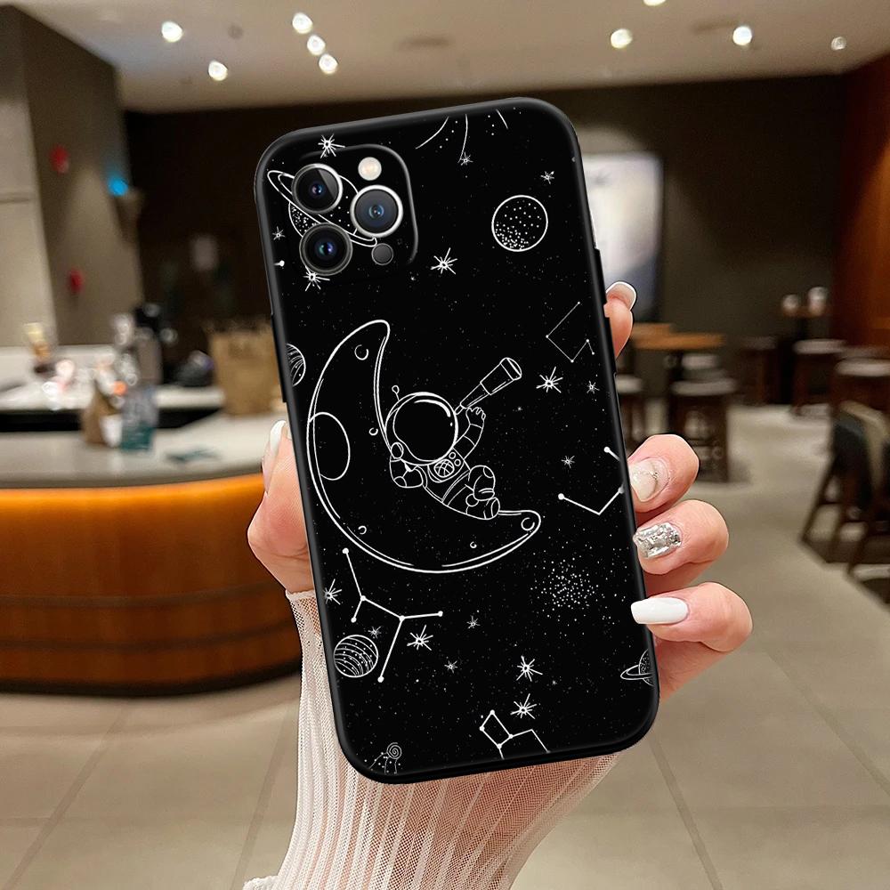 RA4 Astronaut Space Moon Alien Case for Samsung A11 A12 A13 A15 A52S A53 A55 A56 A70 A71 A72 A73 F06 F16 F56 S10 Plus S10e