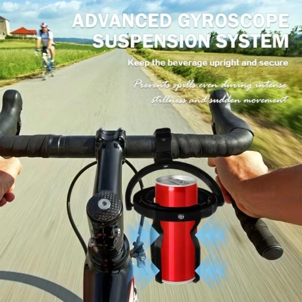 Adjustable Clip Gyroscopic Cup Holder Space-Saving Leveling Cup Holder  Electric Scooters