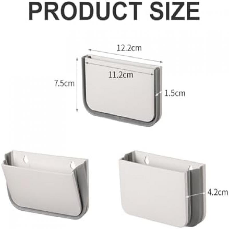 Magnetischer Stifthalter, Faltbarer Magnetischer Bleistiftorganizer, Whiteboard Kühlschrank Büro Aufbewahrungsbox, Multifunktionaler Schreibwarenorganizer für Schule Büro