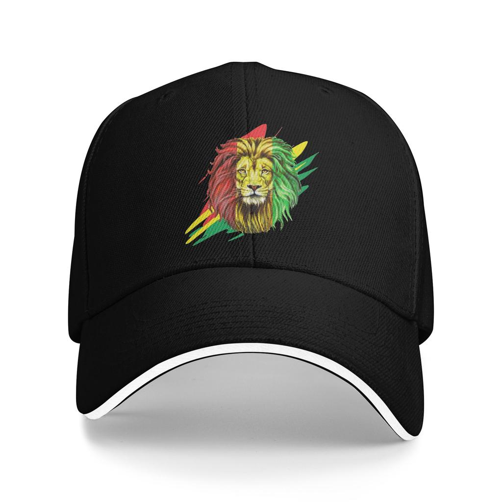 Custom Fashion Rastafari Rasta Lion Of Judah  Baseball Cap Unisex Women Adjustable Adult Jamaica Flag Dad Hat Spring Sun Hat