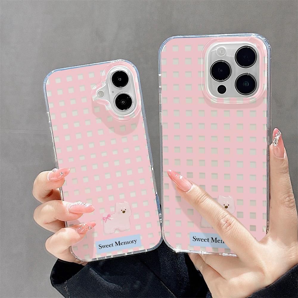Painted Phone Case for iPhone 12 13 15 16 iPhone 16 12 13 14 15 Pro  14 15 16 Pro Max Coverage Shockproof Anti-Fingerprint Fresh Style Protective Case