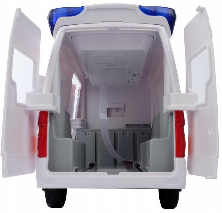 Auto Ambulans Van Światło Dźwięk Karetka Nosze