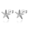 Minimalist Starfish Earrings: Trendy European & American Design with Exaggerated Street Style for Women.