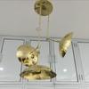 3 Light Sputnik Chandelier Mid Century Modern Polished Brass Pendant Light Fixtures