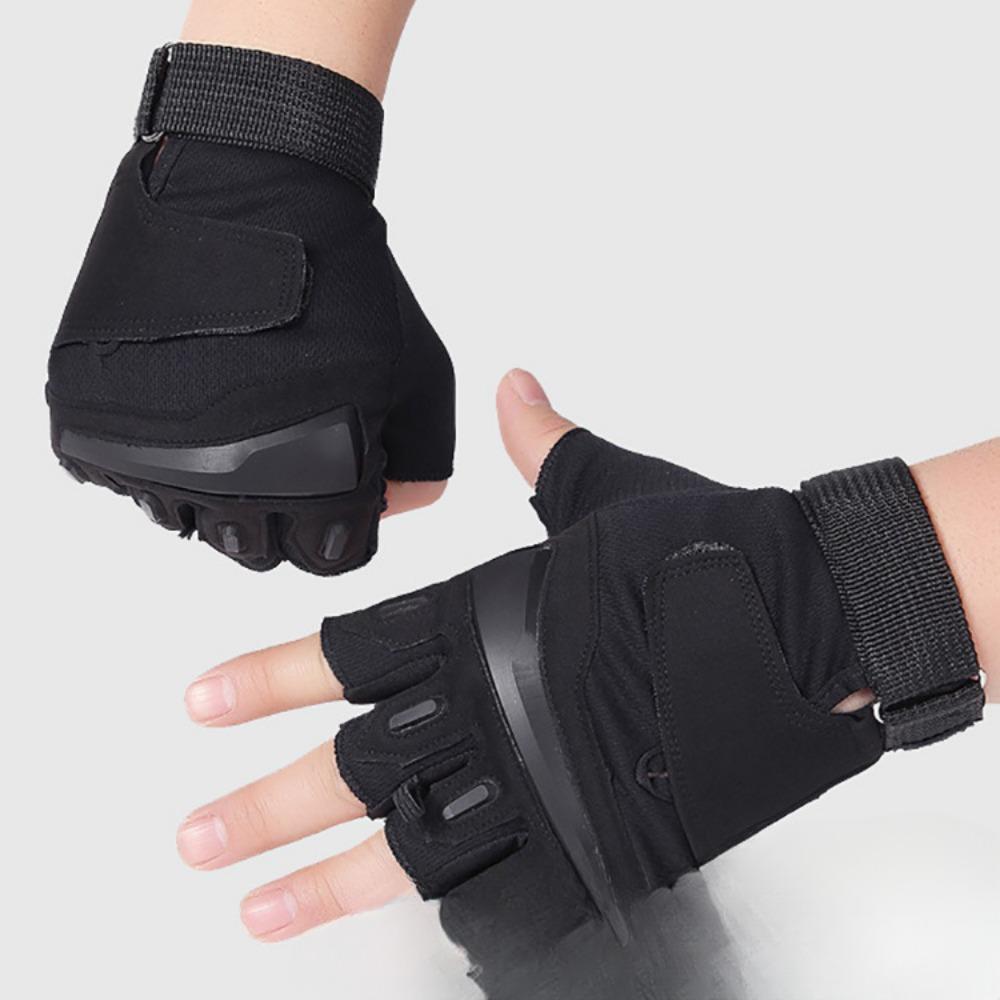 

Тактические перчатки без пальцев мужские и женские нескользящие дышащие для улицы M