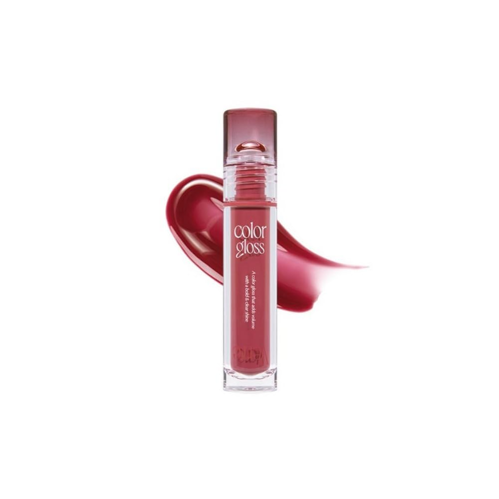 Too Cool for School Verre Color Gloss Red Korean Lip Gloss 2.6g (#5 Oak) - Cosmetics, Makeup, Tint,