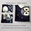 Owl Moon Branches Bedding Duvet cover sets Duvet covers Pillowcases gifts (1 * Duvet Cover 2 * Pillowcases, without duvet insert)