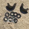 Universal Anti-Rust Bow Shackle 3/4" 5/8" D-Ring Shackle with Isolator & Washers