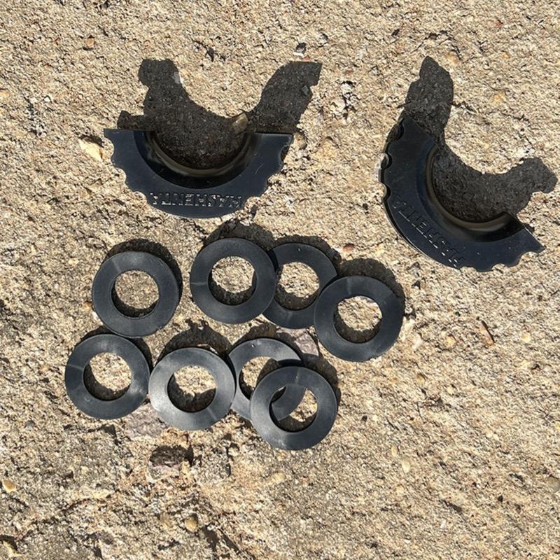 Universal Anti-Rust Bow Shackle 3/4" 5/8" D-Ring Shackle with Isolator & Washers