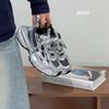 2025 Модный жареный уличный стиль~ Кожаные ретро старые кроссовки на платформе, женские легкие дышащие сетчатые спортивные и повседневные туфли