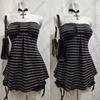 Y2K European & American Style Striped Bandeau Top - Sexy, Casual, Versatile, Women's Fashion