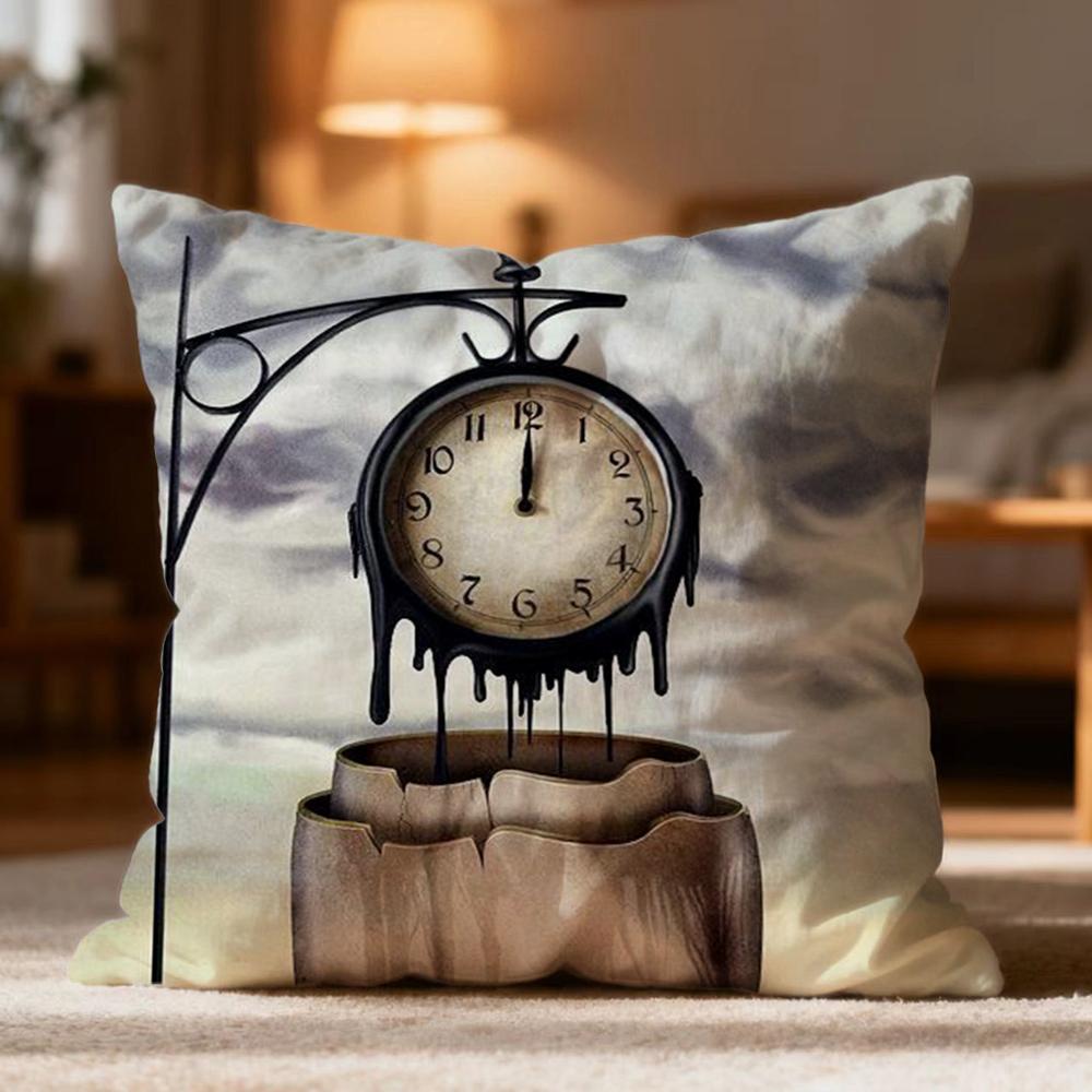 Popular S-Ssalvador dalied Cushion Cover Soft Washable Pillow Case Multi-Scene for Couch Bed Travel Office Use