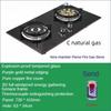 4.5KW Household Flippable Gas Cooker Desktop Embedded Dual-purpose Nine Chamber Strong Fire Stove Kitchen Cooking Utensils