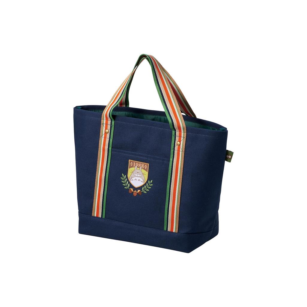 Marushin Tote Studio Ghibli Neighbor Striped Approximately 30cm H x 45cm W x 15cm D Bag, "My Totoro" Totoro, 1165044700, (excluding handles)