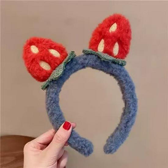 Adorable 2024 Cartoon Hair Tie & Plush Headband Set for Women - Cute Hair Accessories & Gift