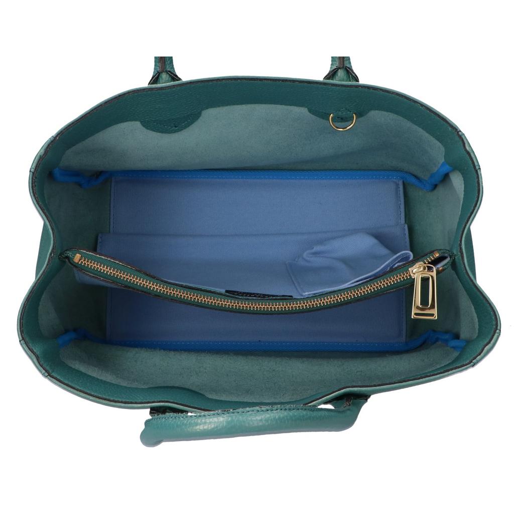 A.D.M.J. Accessoires De Mademoiselle Shrink Leather Tote Bag greenUsed