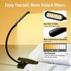 New Blue Light Filtered Clip-On Book Light 1000mAh Usb Rechargeable Dimmable Amber Reading Light Mini Read Lamp Book Lamp