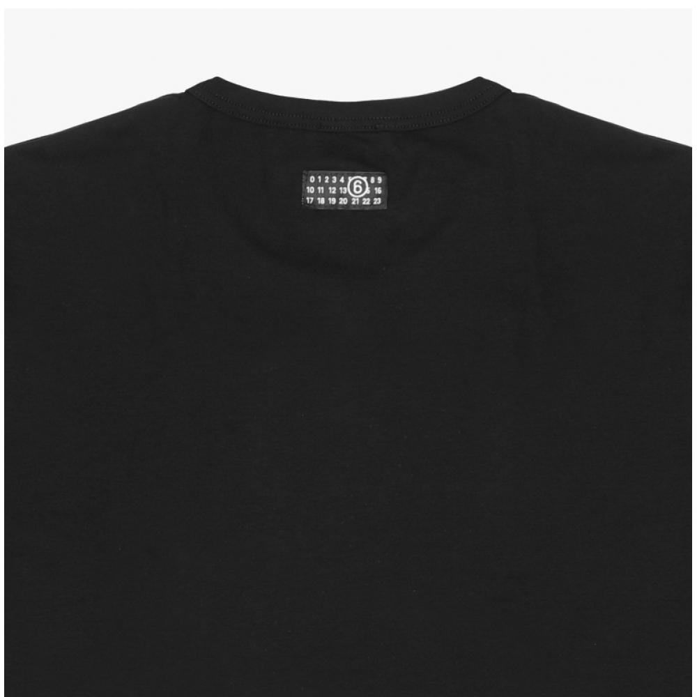 Maison Margiela Men Mjm200020 001 Mm6 Numbering Logo Patch Short Sleeve Underwea