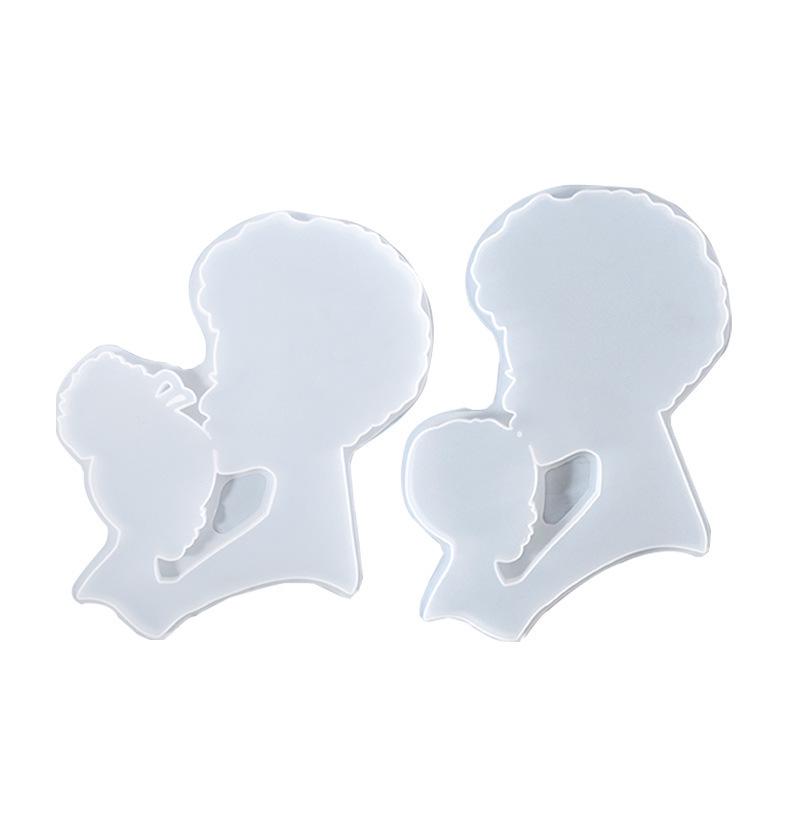 Poppy DIY Kiss Forehead Coaster Resin Mold