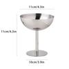 Stainless Steel Goblet Cup Ice Cream Cups Salad Bowl Dessert Fruit Plate Snack Dish Ice Cream Mold Ice Cubes Maker Silicone Mold