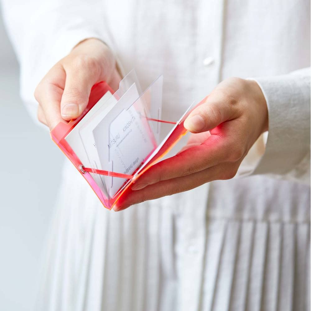 King Jim Card Milky Business Card Holds 60 CH2512T Holder, Cheers, White, Size, Cards,