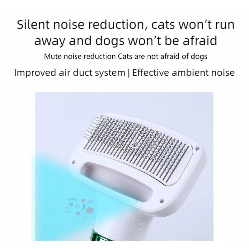 Smart Electric Hot Air Pet Grooming Brush - 3-in-1 Hair Dryer, Detangling & Straightening Comb for Fast Drying Dogs & Cats