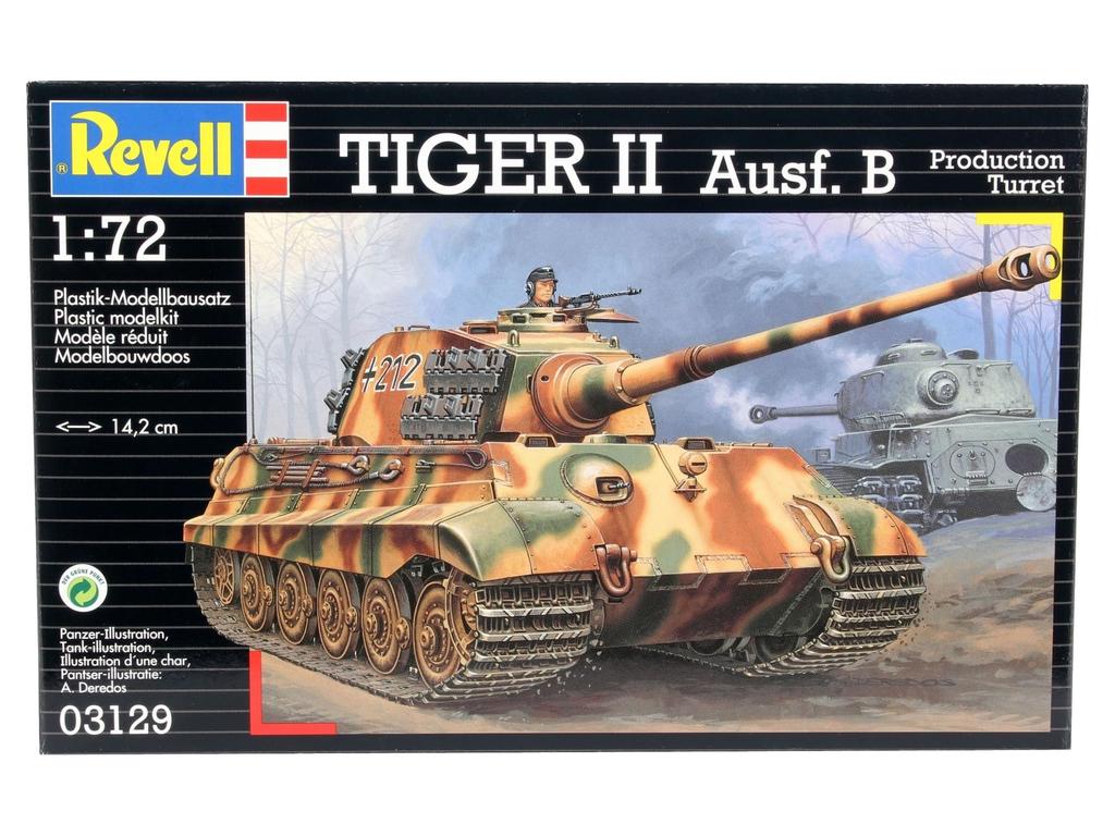 Německý Revell Měřítko Panzer VI King Tiger 03129 Plastový model 1/72