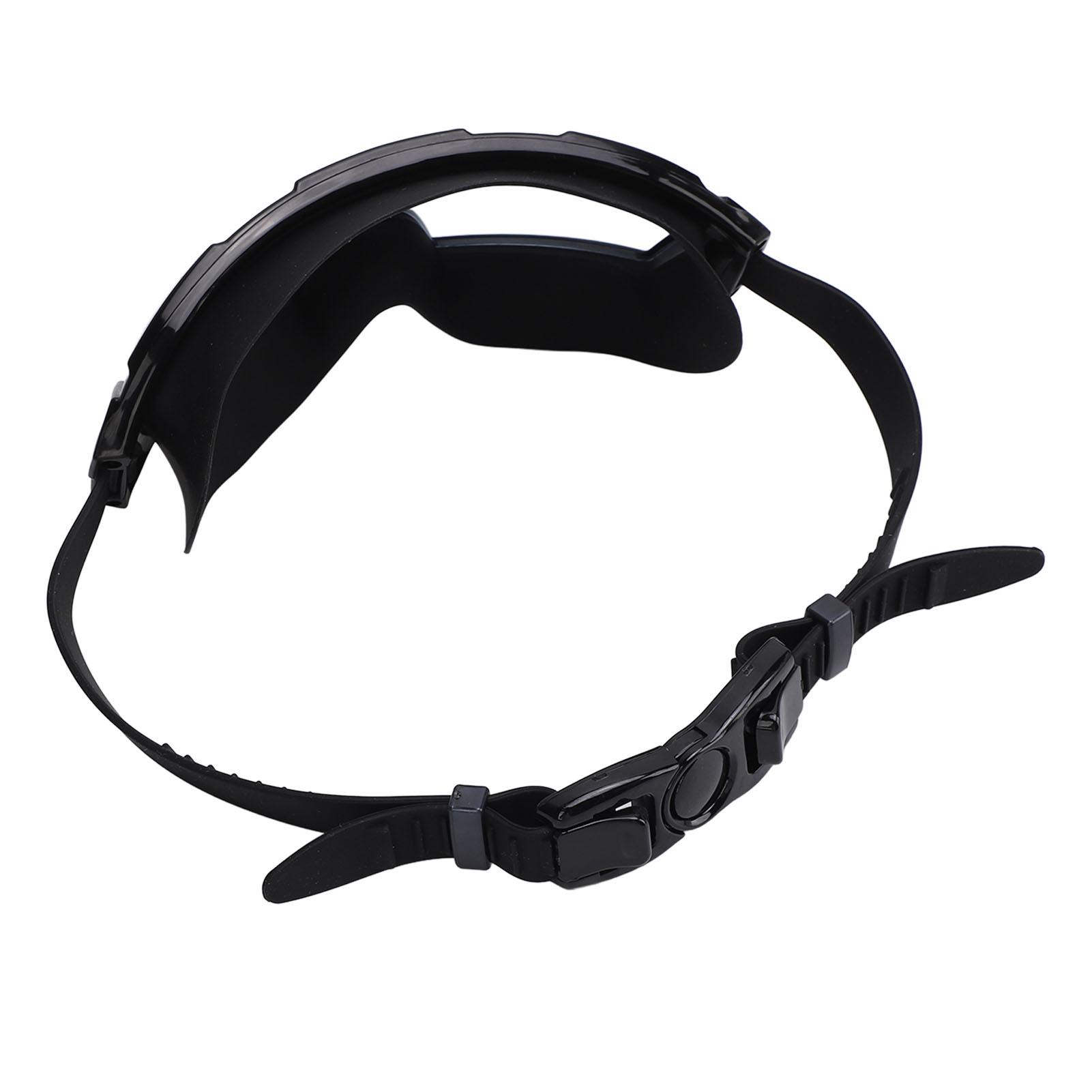 

Swim Goggles with Earplugs PC Silicone Clear Lens Wide View Anti Fog Swimming Goggles for Adults Men Women Black чёрный