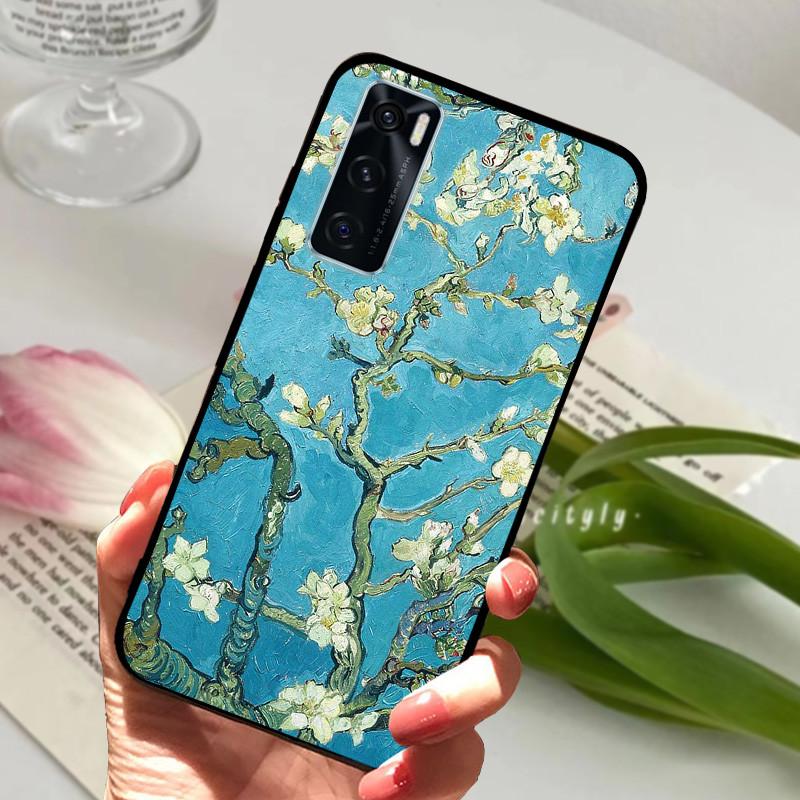 For Vivo V20 SE Case Animal Cartoon Soft Silicone Funda for Vivo V20 SE V2022 V2023 Phone Cover VivoV20SE Black Coque 6.44 inch