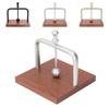 Table Napkin Holder with Lifting Ball Solid Wood Base Metal Rack Napkin Dispenser for Home Restauran