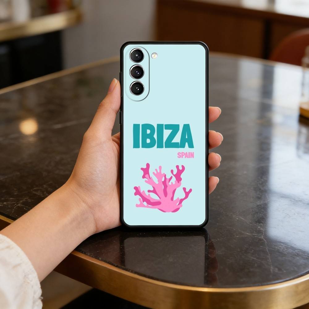 

Bali Ibiza Capri Bondi Palm Case for Samsung Galaxy S21 S25 FE S24 S23 Ultra S20 S9 S22 Plus S10 TPU Cover Samsung S24fe