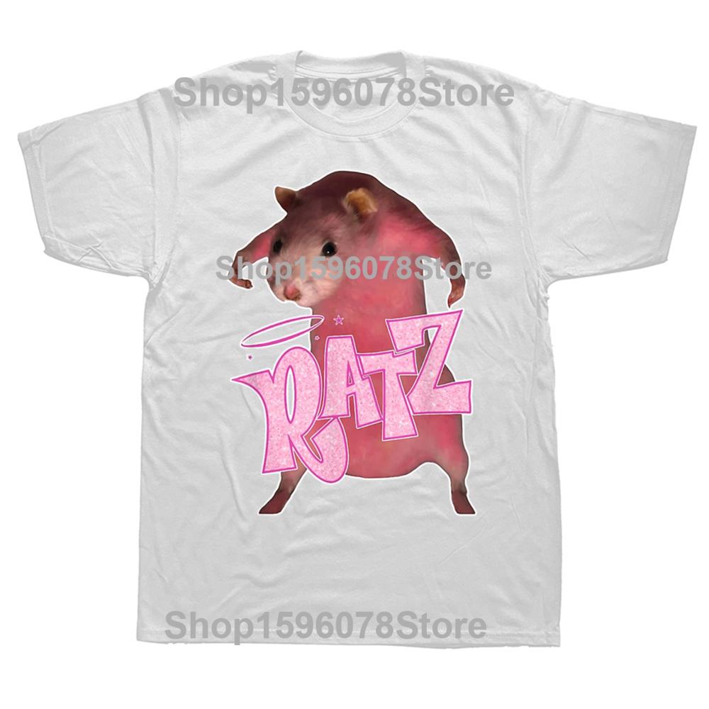 Summer Funny Mother of Rats Men T Shirt Streetwear Casual Short Sleeve Print Cotton Hip Hop Casual Rat Mom T-shirt Tops Tee