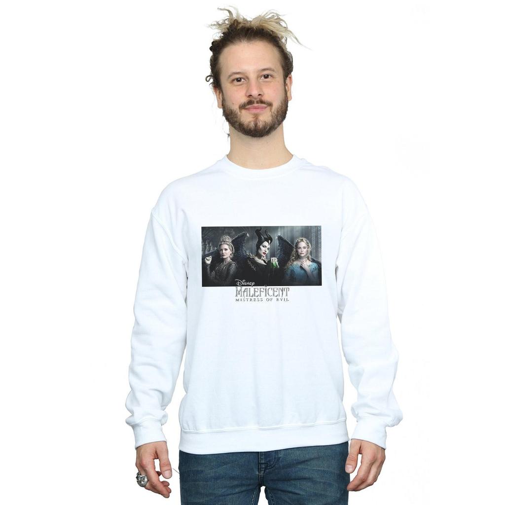 Disney Moletom com Estampa de Personagem Malévola, Senhora do Mal, Masculino