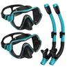 G2RISE SN02 Snorkel Set for Adults – Includes Scuba Mask with Dry Snorkel, Diving Goggles, Anti-Fog, Spare Mouthpiece, and Comfort Breathing Technolog